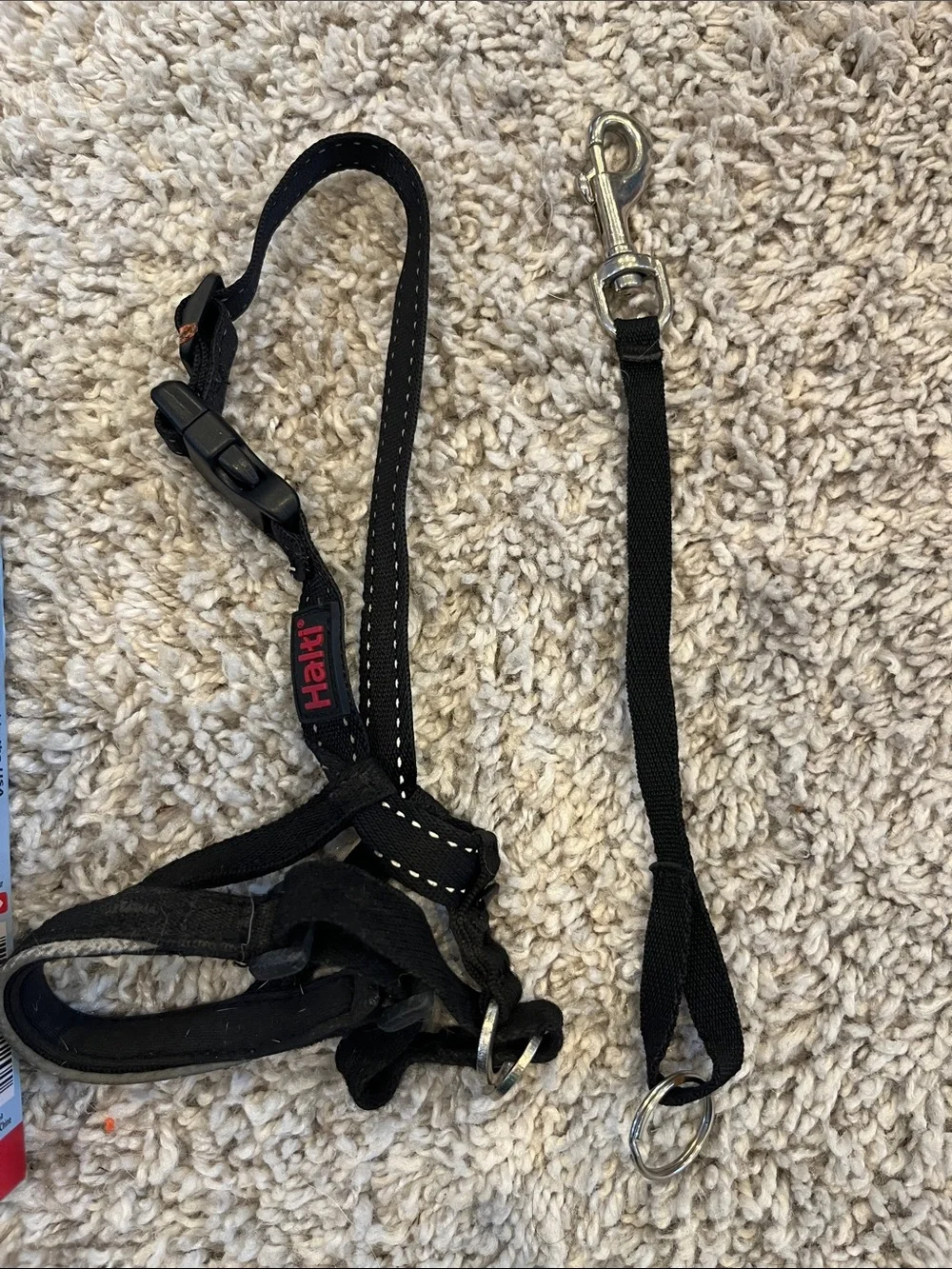 Black Headcollar - Head Collar for Dogs